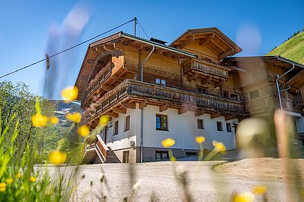 Casa Gutwenger circondata da splendidi prati verdi